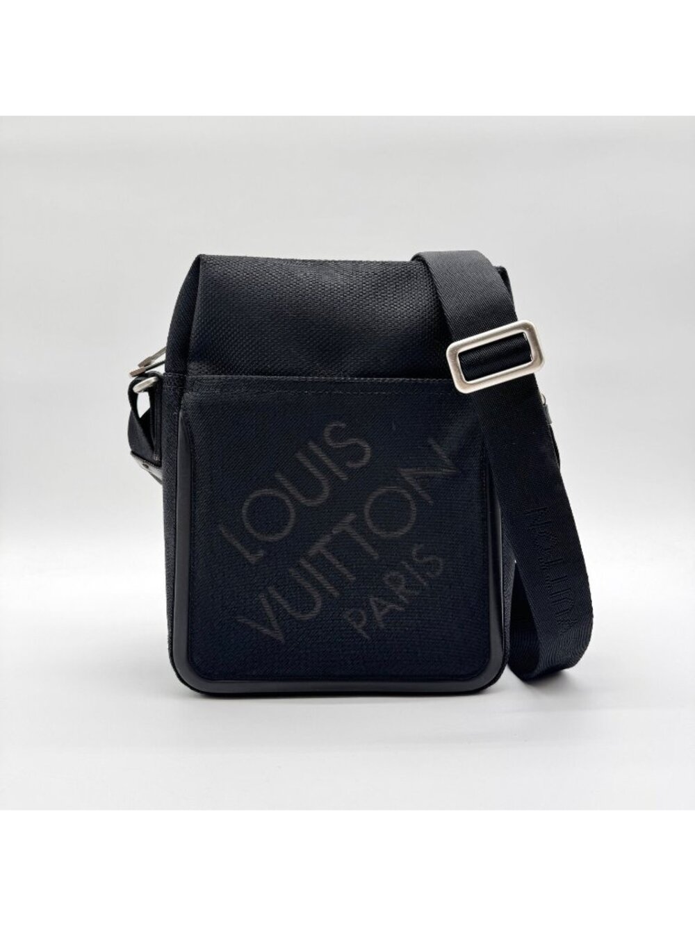 Louis Vuitton Large Shoulder Bag Damier Geant Citadin Black